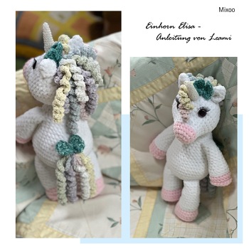 Einhorn Elisa - Anleitung von Leami
Sehr einfache Anleitung auf für Anfänger geeignet!