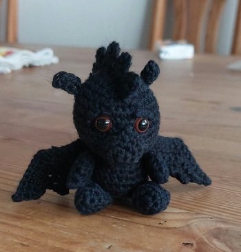 Kleiner Drache. Verschenkt an die Kollegin.