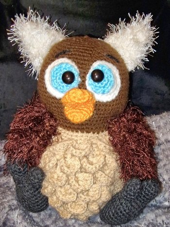 Meine kleine Eule Mathilde, nach der Anleitung von Küma Tutorial