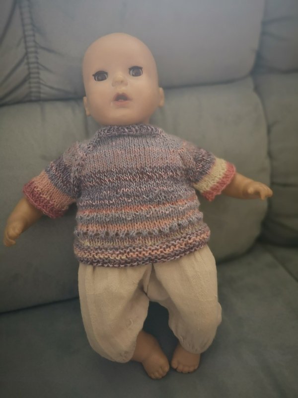 Puppenkleidung Set Lara - Strickanleitung 35-40 cm