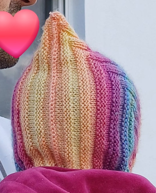 Teufelsmütze mit Babyschuhen Gr. 48/50 für Babys und Reborns