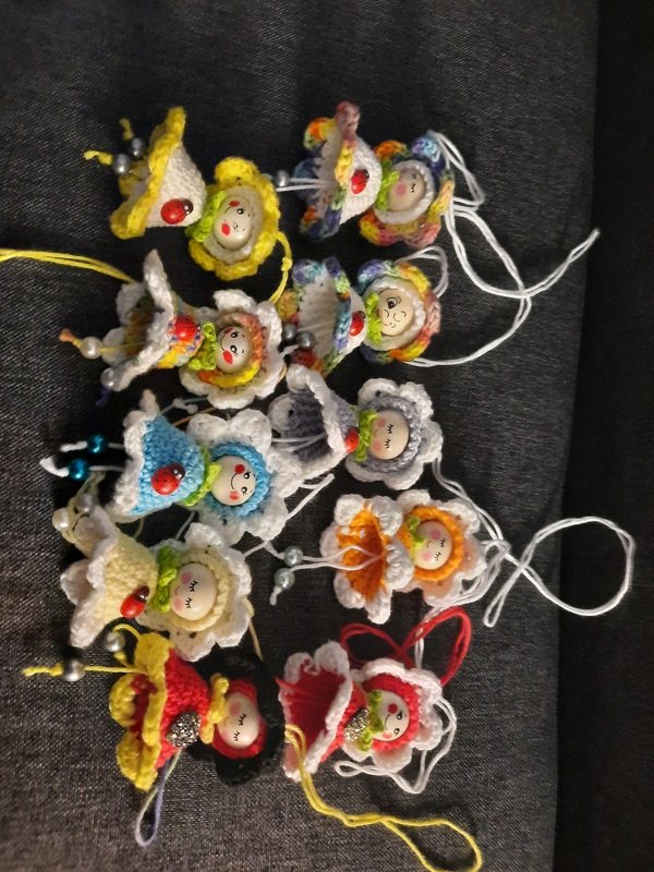 Gute Laune Anhänger Blumenkinder Frühling 2 Größen