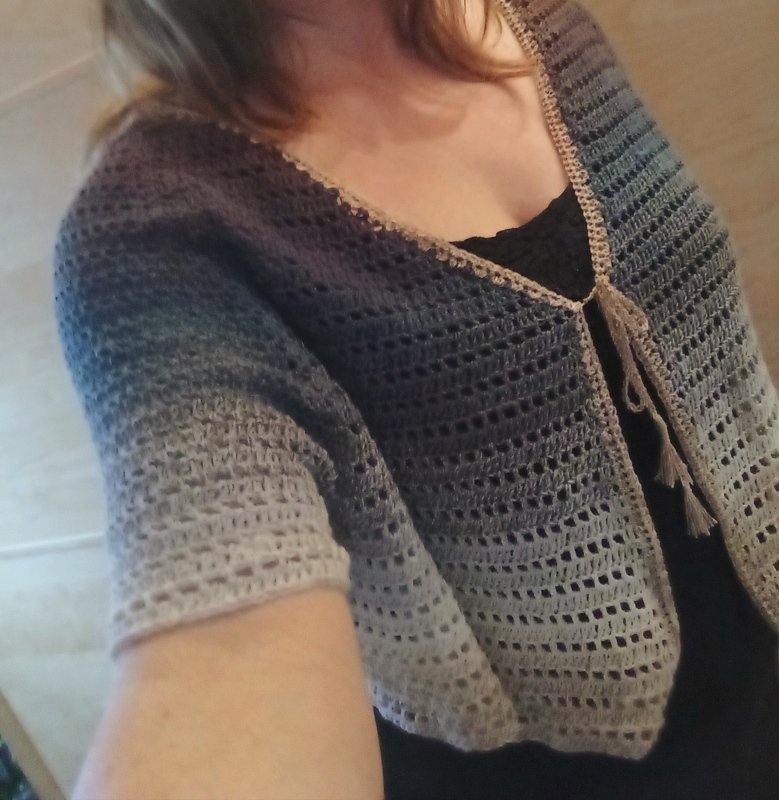 Bolero, Shrug, Cardigan &quot;Kassandra&quot; – Crochet Pattern