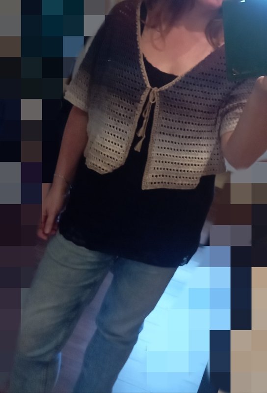 Bolero, Kurzjacke, Cardigan &quot;Kassandra&quot; - Raglan von oben (RVO)