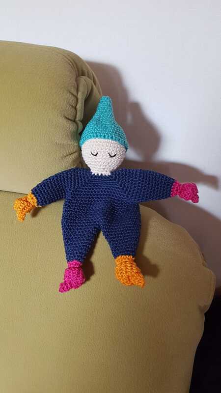 Häkelanleitung für Schmusepüppchen 'kleines Knuddelchen'