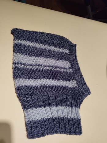 Die Schlupfmütze ist schnell nach der tollen Anleitung gestrickt.