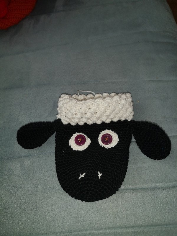 32 Häkelanleitung Topflappen oder Handpuppe Schaf PDF