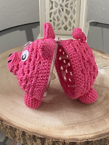 Glücksschweinchen nach einer Anleitung von Wolldusa