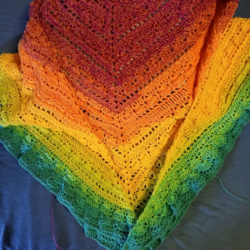 Häkelanleitung Tuch "Reichweite" - Größe beliebig