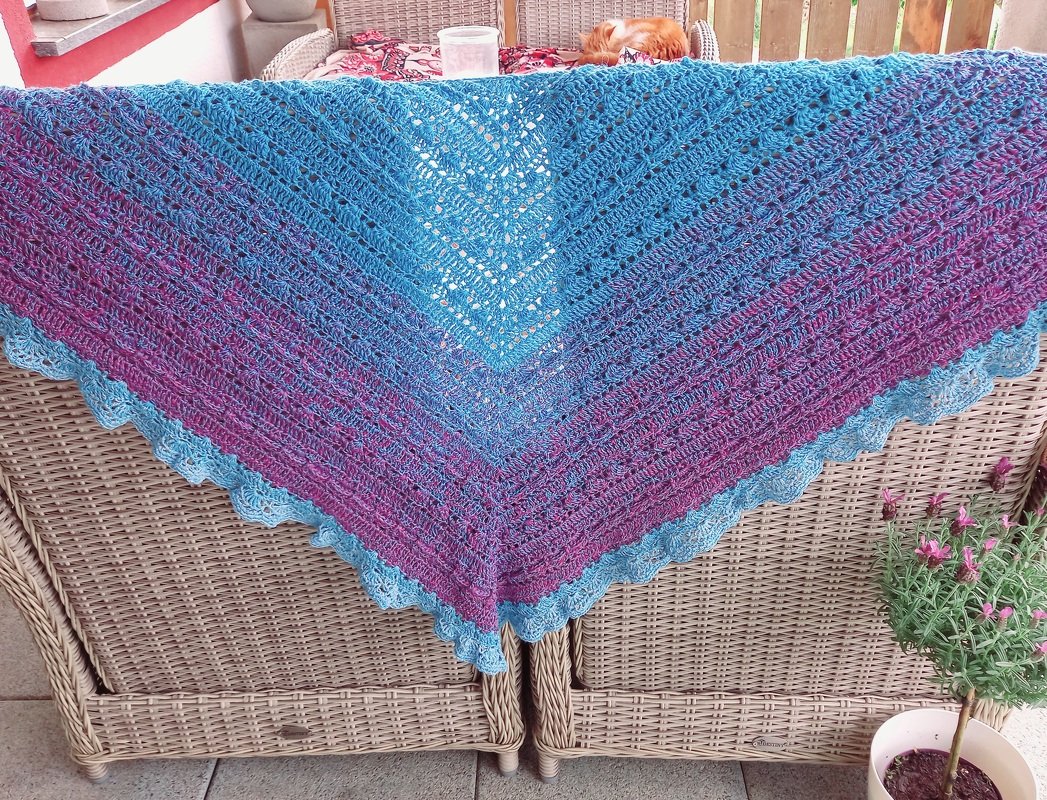 Häkelanleitung Tuch &quot;Reichweite&quot; - Größe beliebig