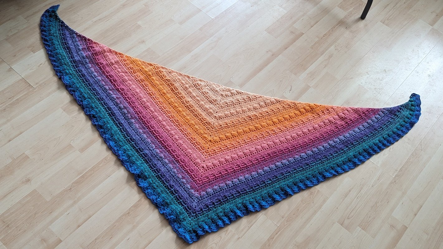 Häkelanleitung Tuch &quot;Reichweite&quot; - Größe beliebig