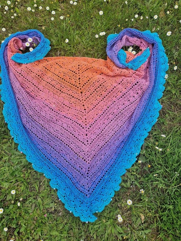 Häkelanleitung Tuch "Reichweite" - Größe beliebig