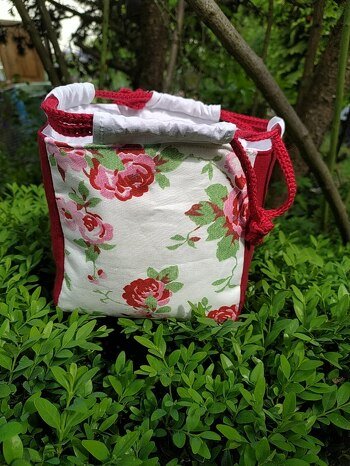 Bin fleißig beim ausprobieren
Ein japanischer Reisbeutel ist es gestern geworden