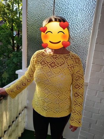 Netzpulli Daisy für meine Nichte