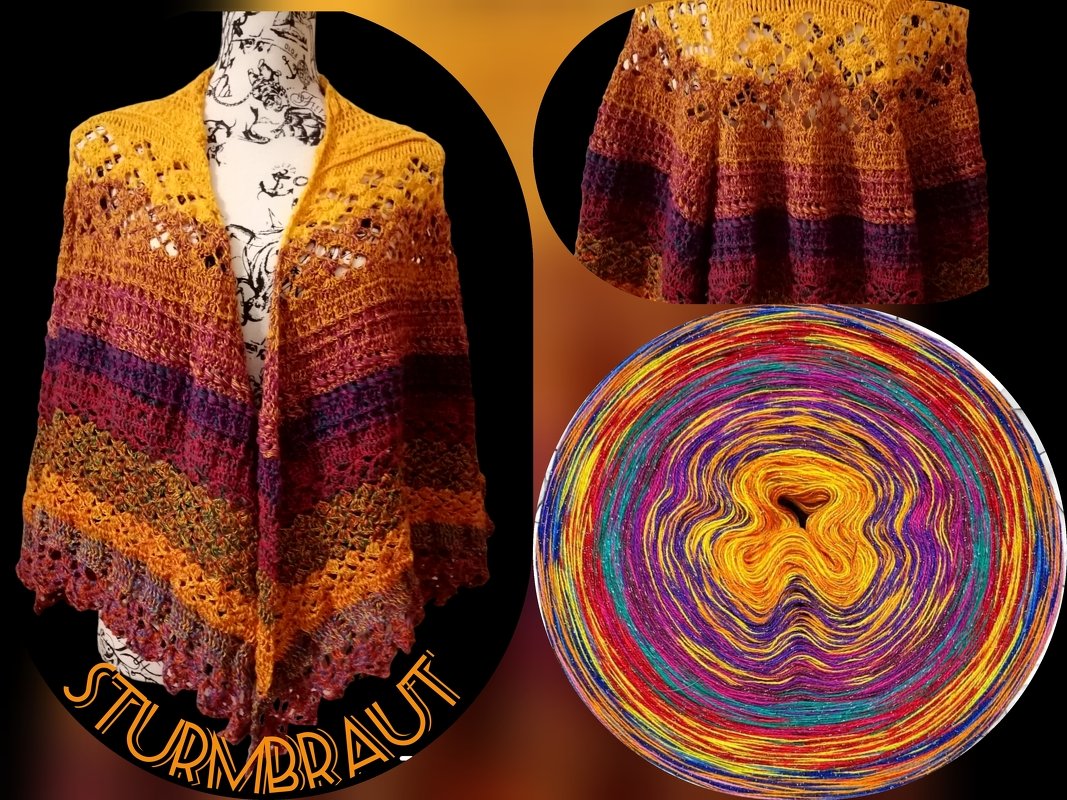 Häkelanleitung Tuch Sturmbraut - 1 Tuch 5 Designer/innen