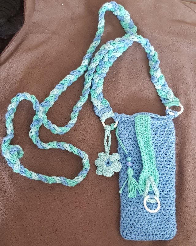 Crochet pattern smartphone case / smartphone cover / crossbody bag Cosma