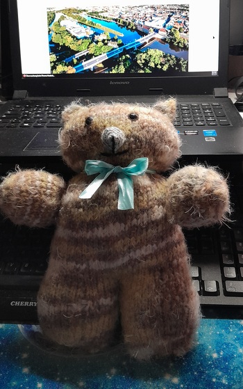 Strickteddy für die Kindertafel