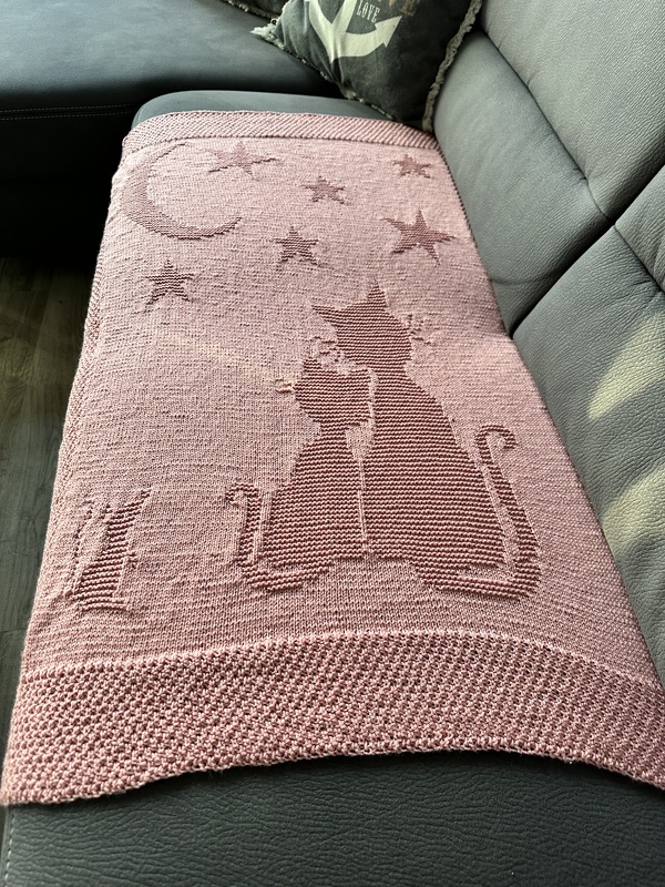 Knitting pattern baby / kids blanket "Dream Night" - easy