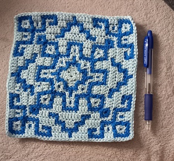 wieder ein neues Mosaikgranny nach einer Videoanleitung