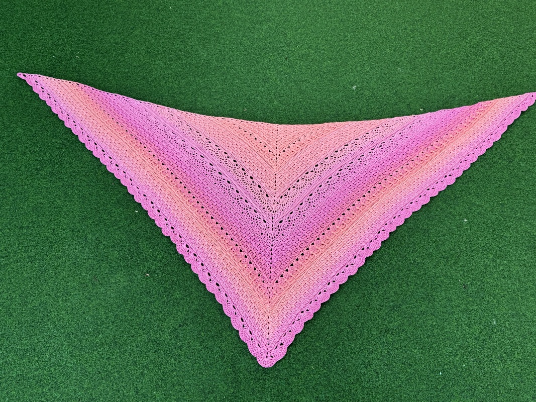 Häkelanleitung Tuch "Glücksbote"- 2 Größen möglich