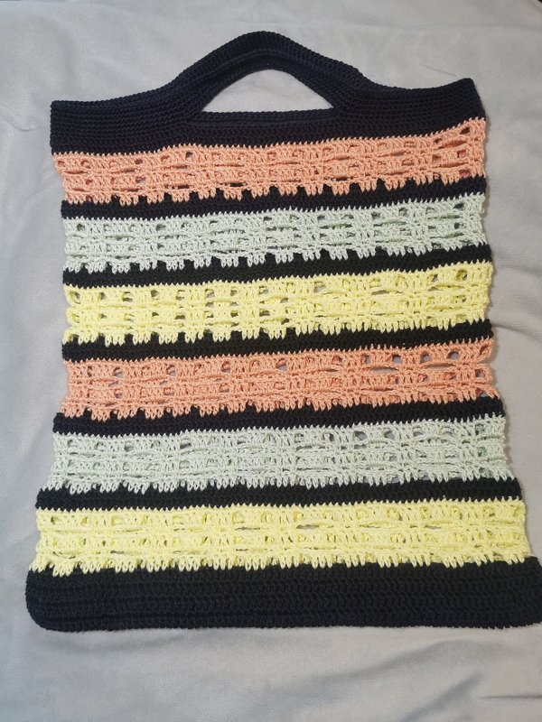 Häkelanleitung Tasche "Festnetz" - 4 Größen