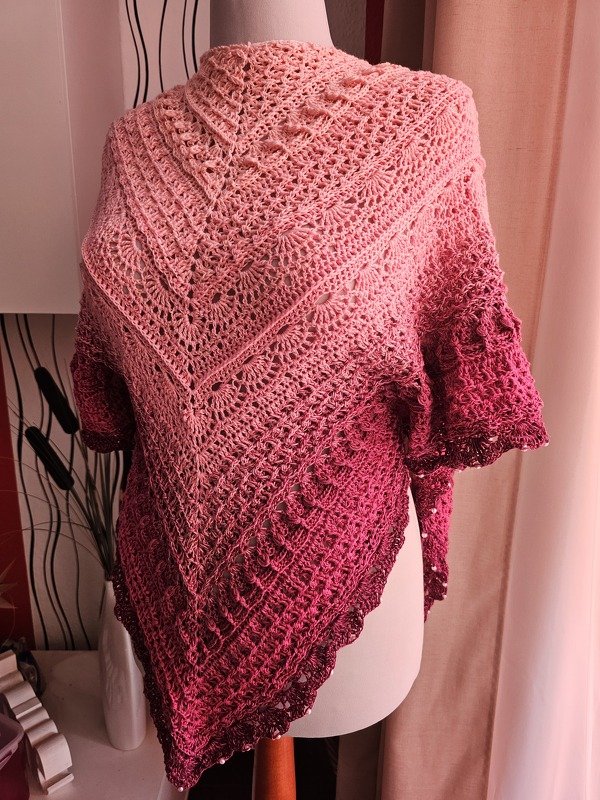 Häkelanleitung Tuch &quot;Glücksbote&quot;- 2 Größen möglich