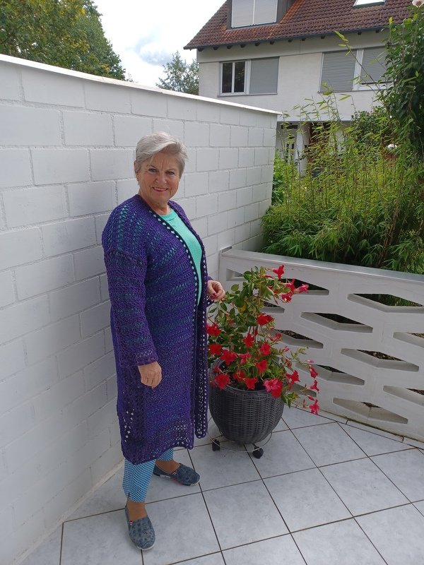 Häkelanleitung Jacke oder Mantel Gina