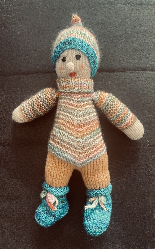 Knuddelpüppchen aus Resten - Strickanleitung