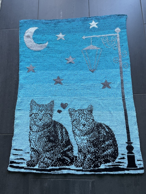 Baby / children's blanket "Sweethearts" - double knitting pattern