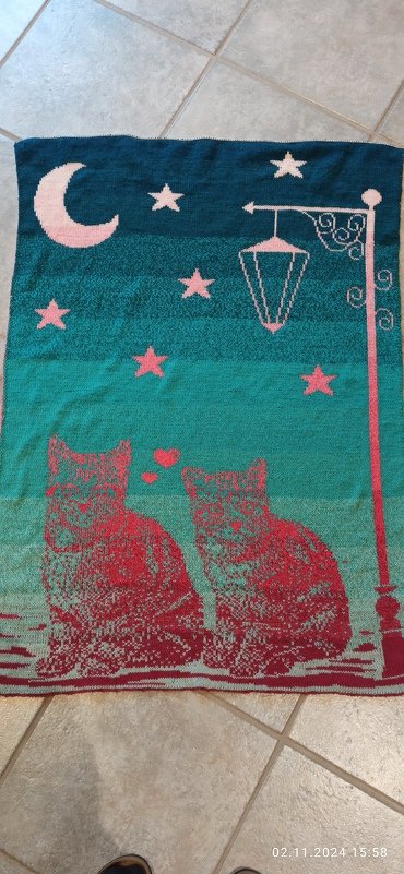 Baby / children's blanket "Sweethearts" - double knitting pattern