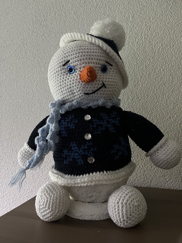 Weihnachtslampe Schneemann Flocke