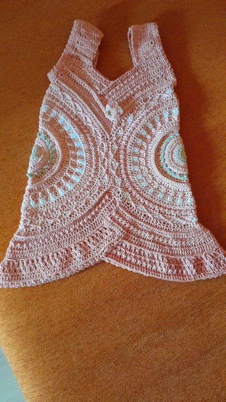 Tunika/Kleid Rainbow Flowers, Häkelanleitung