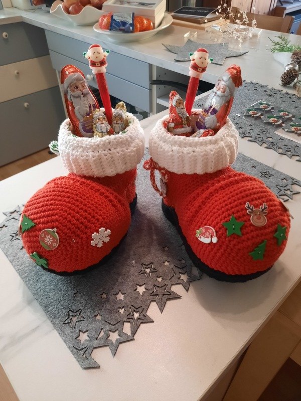 Crochet Pattern &quot; The Santa boot &quot;