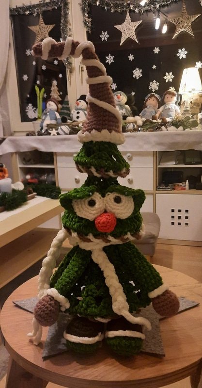 Häkelanleitung lustiger Tannenwichtel