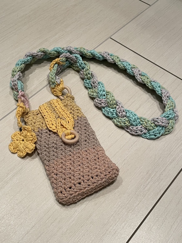 Crochet pattern smartphone case / smartphone cover / crossbody bag Cosma