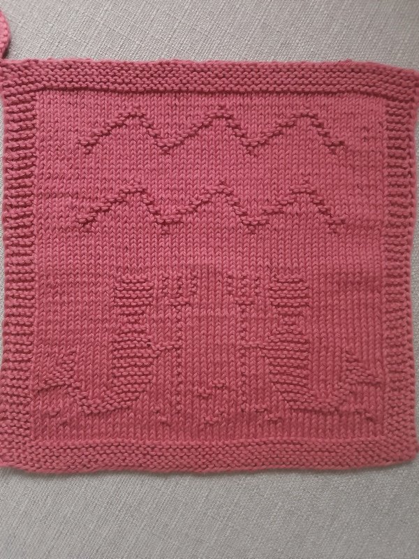 Strickanleitung Sternzeichen "Wassermann" Spültuch / Waschlappen - einfach