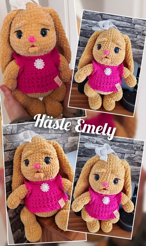 Häkelanleitung Hase Emil mit Körbchen / Hase Emely