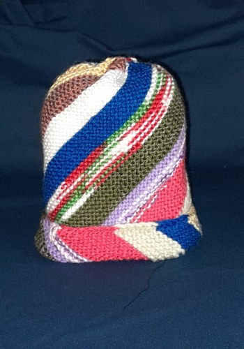 Mütze aus Wollresten von mir