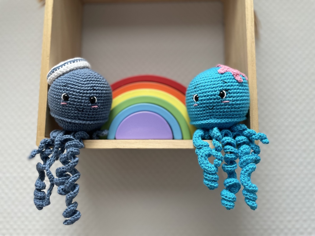 Häkelanleitung &quot;Familie Qualle&quot;