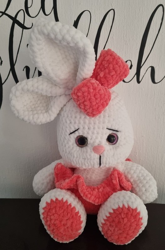 Sweetheart Bunnies Crochet Pattern Amigurumi stuffed baby toy