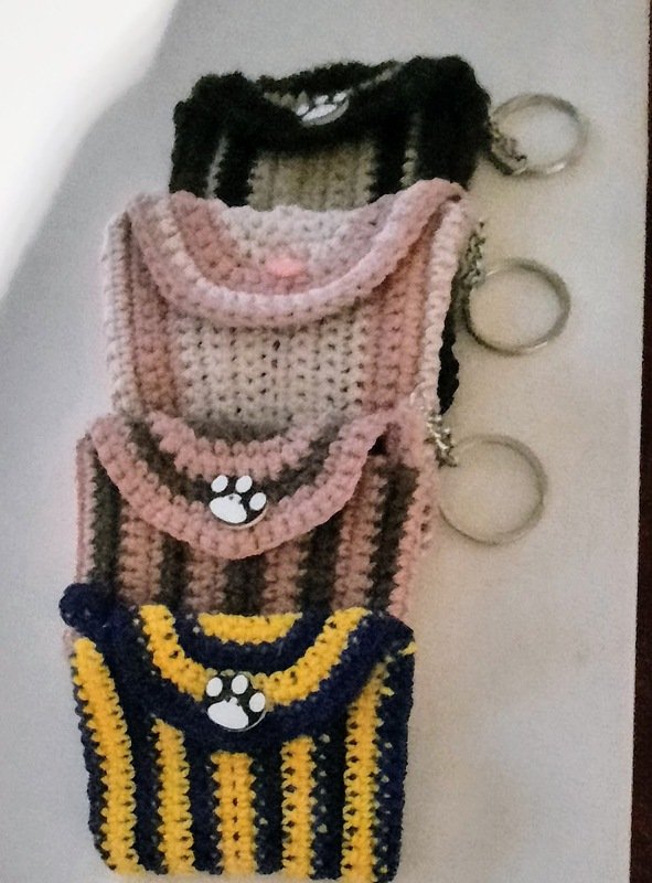 Täschchen in 5 Größen - Schlüsselanhänger, Gutscheintäschchen