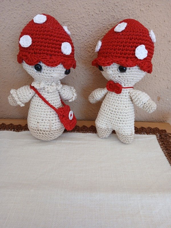 Häkelanleitung Pilzkinder „Pippa &amp; Pepe“