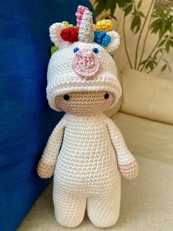 Flöckchen ist einfach zum verlieben!
Es hat Spaß gemacht es zu häkeln.
Danke für die tolle Anleitung.