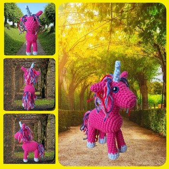 Das Einhorn läßt sich dank der tollen Anleitung (gut bebildert) sehr gut häkeln.