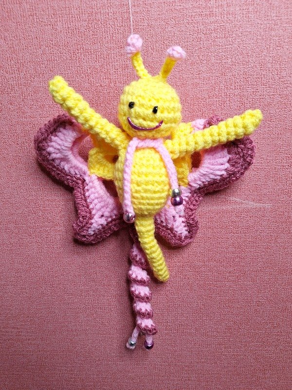 Häkelanleitung Schmetterlinge für Blumenstecker &amp; Hängedeko