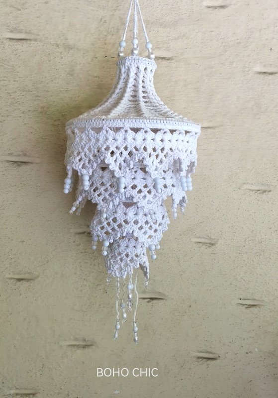 Häkelanleitung Lampion "boho chic"