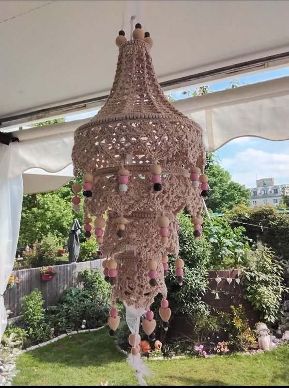 Häkelanleitung Lampion "boho chic"