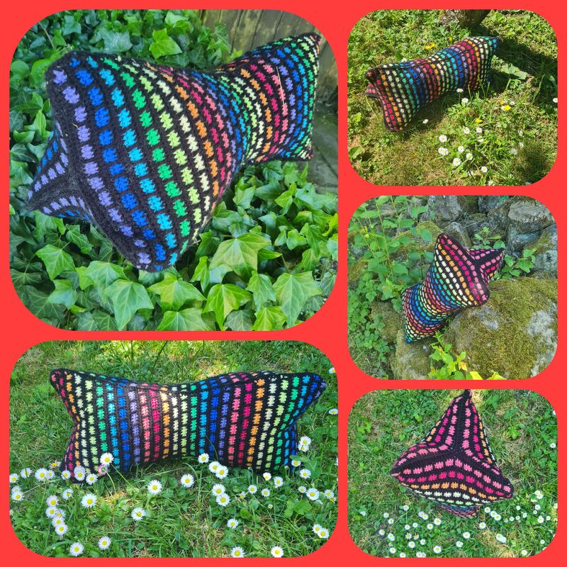 Häkelanleitung Leseknochen Nackenkissen