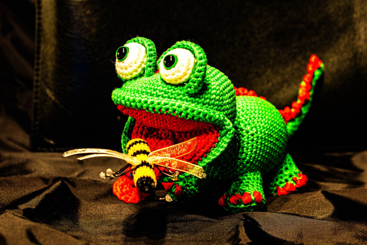 Häkelanleitung Fridolin der grüne Drachengecko