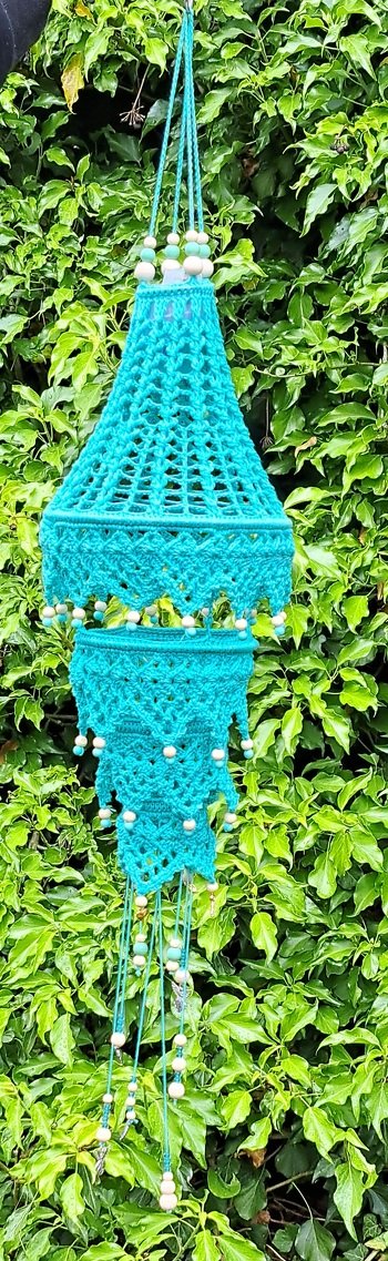 Mein Boho-Lampion nach einer Anleitung von angie Design. Sehr gute und verständliche Anleitung. Wird definitiv nicht mein letzter sein😁❤️